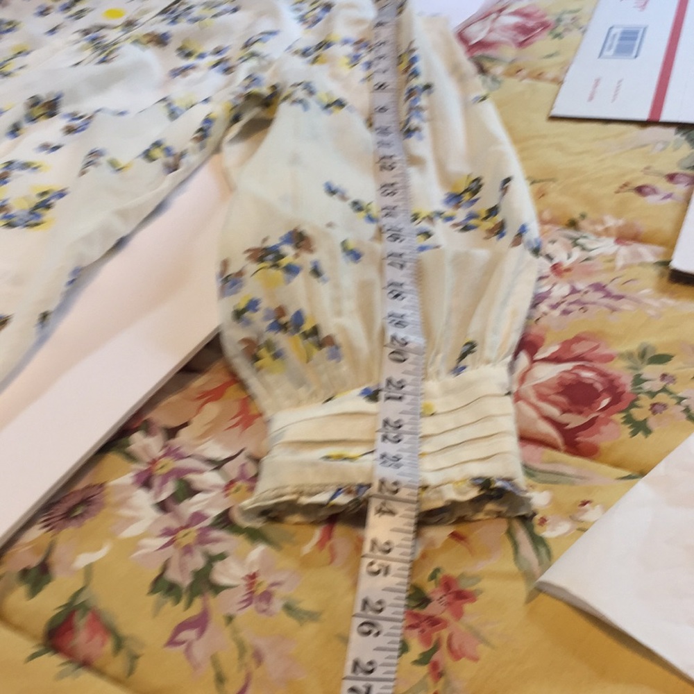 Talbots Plus Button Down Floral Top Shirt with Mini Ruffle Detailing Size X - Picture 13 of 16